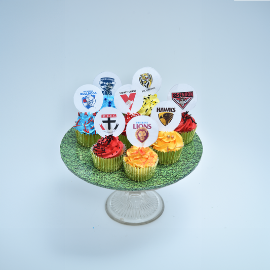 Footy Fever Cupcakes ( Pack of 6 )