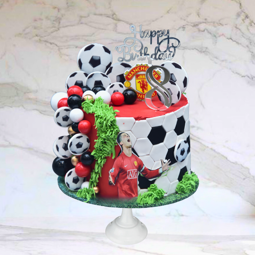 Favourite Soccer Theme Cake(Available in Buttercream only )