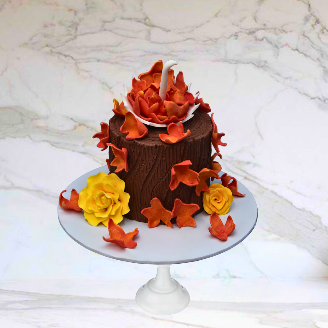 Autumn Fall Cake(Available in Buttercream only )