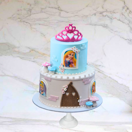 Royal Princess Castle (Available in Buttercream Icing only)