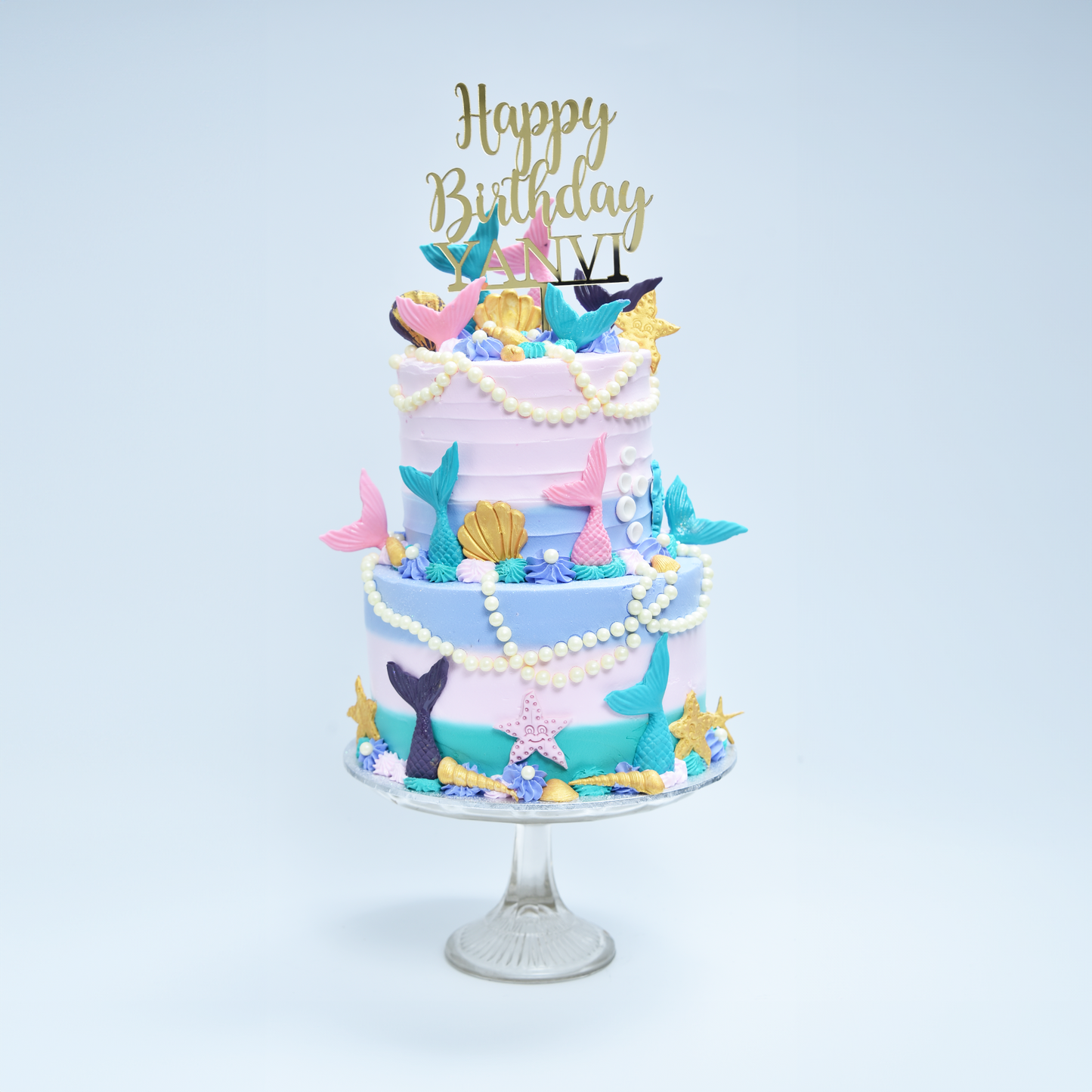 Mystical Mermaid Cake (excludes custom topper)